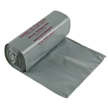 Sanitetspåse plast grå  100/rl
