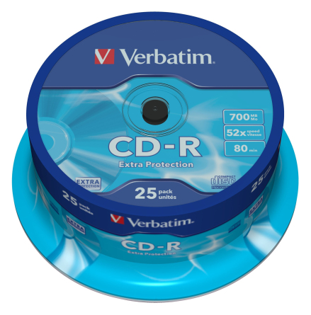 CD-R Verbatim Cakebox 25/fp