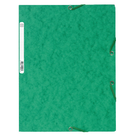 Snoddmapp A4 3-klaff grön