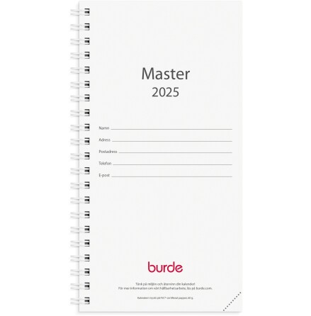 Kalender 2025 Master refill