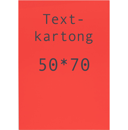 Kartong 50x70cm fl.rd 10/fp