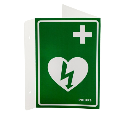 Skylt AED Wall Sign grn