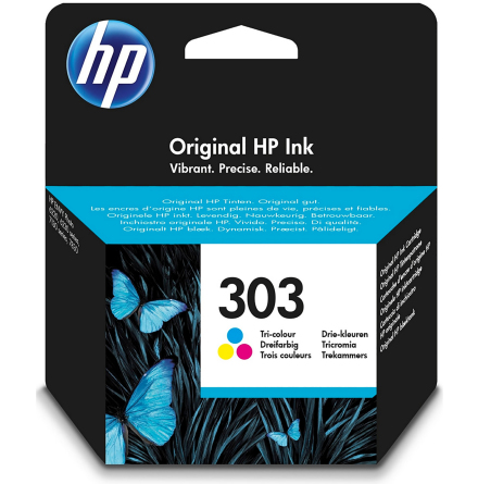 Blck HP No303 CMY 3-frg