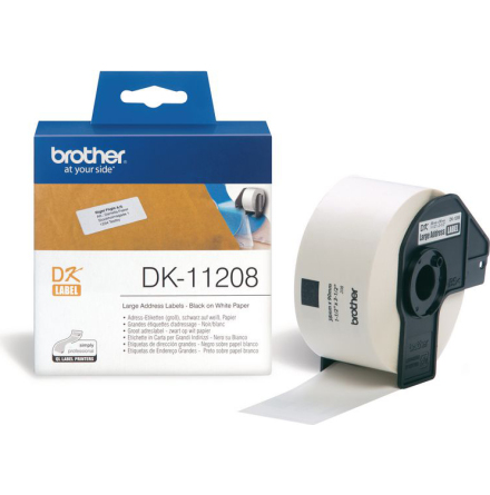 Etikett DK11208 38x90mm 400/rl