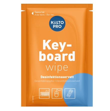 Antibac Keyboard Wipes, 80 st