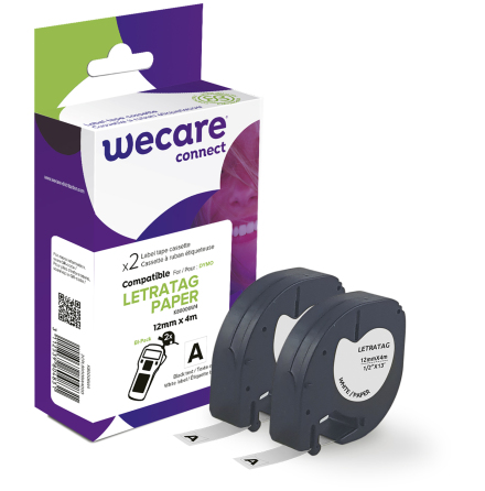 Mrkband Wecare papper vit 2-p