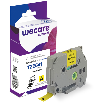 Mrkband Wecare TZe 18mm sv/gu