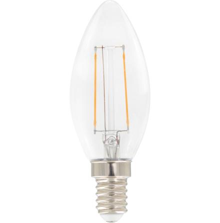 Filament LED kron E14 2,5W dim