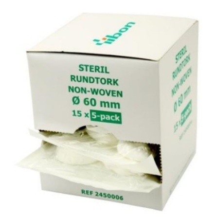 Rundtork 30mm steril 15x5