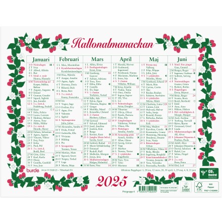 Lilla Hallonalmanackan 2025