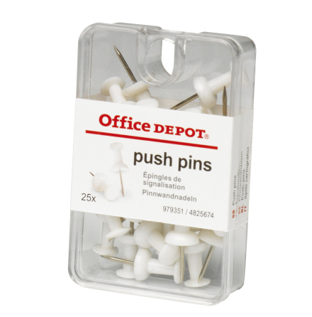 Kartn�lar Push-pin vit 25/fp